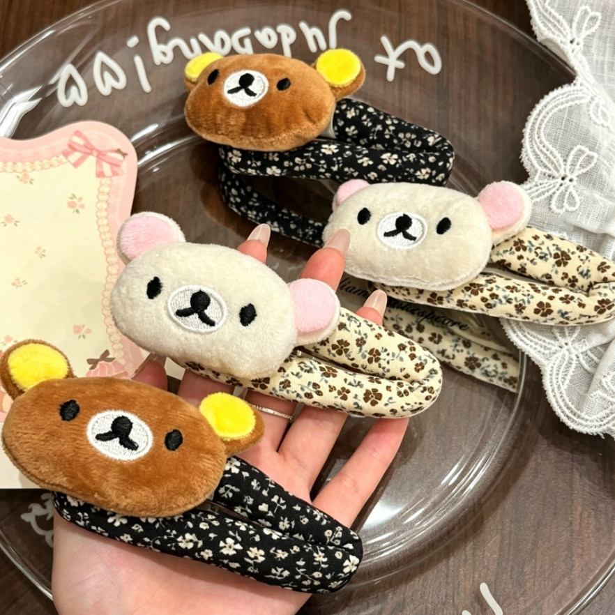 Hair Care Korea - Schattige Rilakkuma cartoon haarclip, Koreaanse herfst-