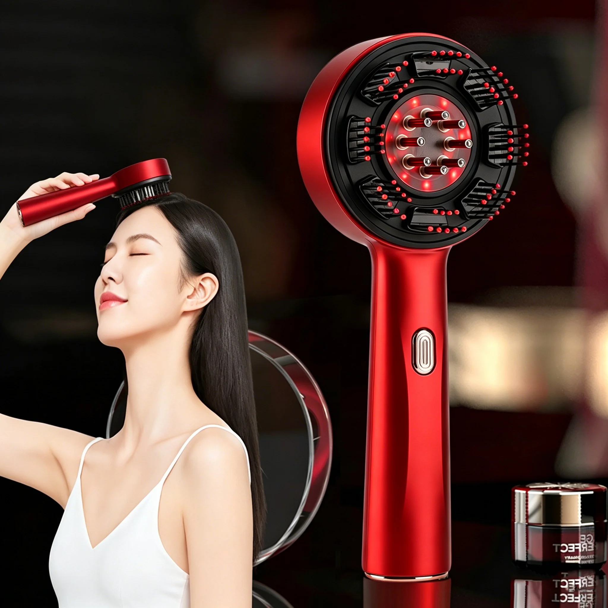 Hair Care Oil - Elektrische massagekam, draagbare haarfollikelkam, applicator voor