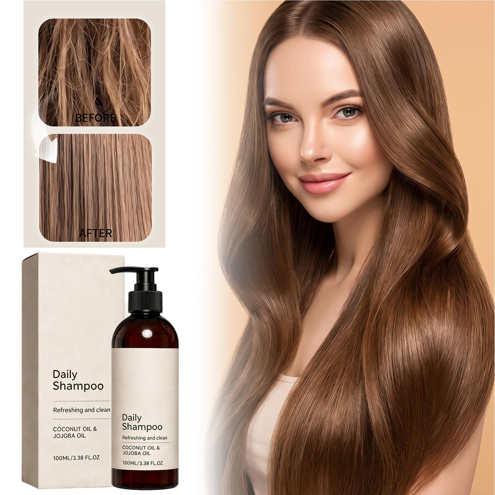 Hair Care Frizzy Hair - 100ml Zachte, reinigende shampoo, volumeverhogende en