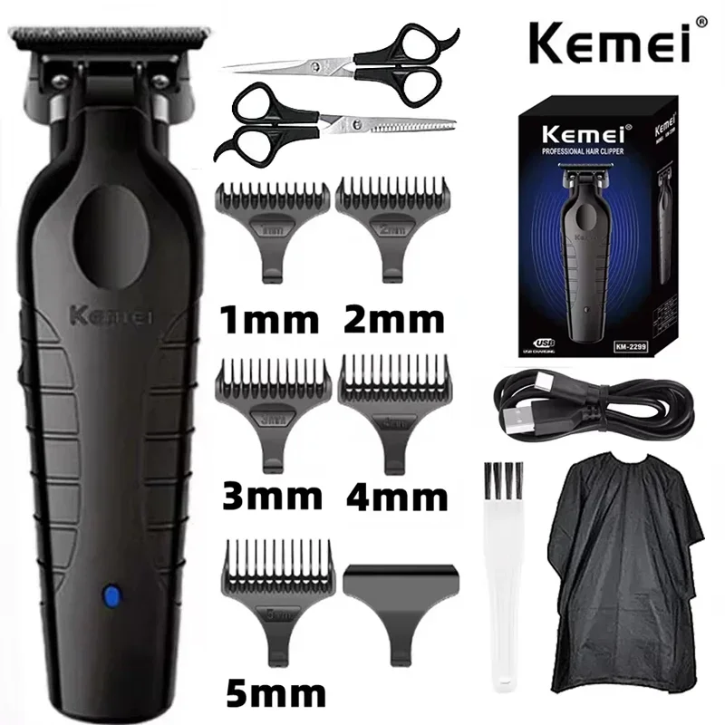 Hair Care Barber - Kemei KM-2299 Kapper Draadloze Tondeuse 0mm