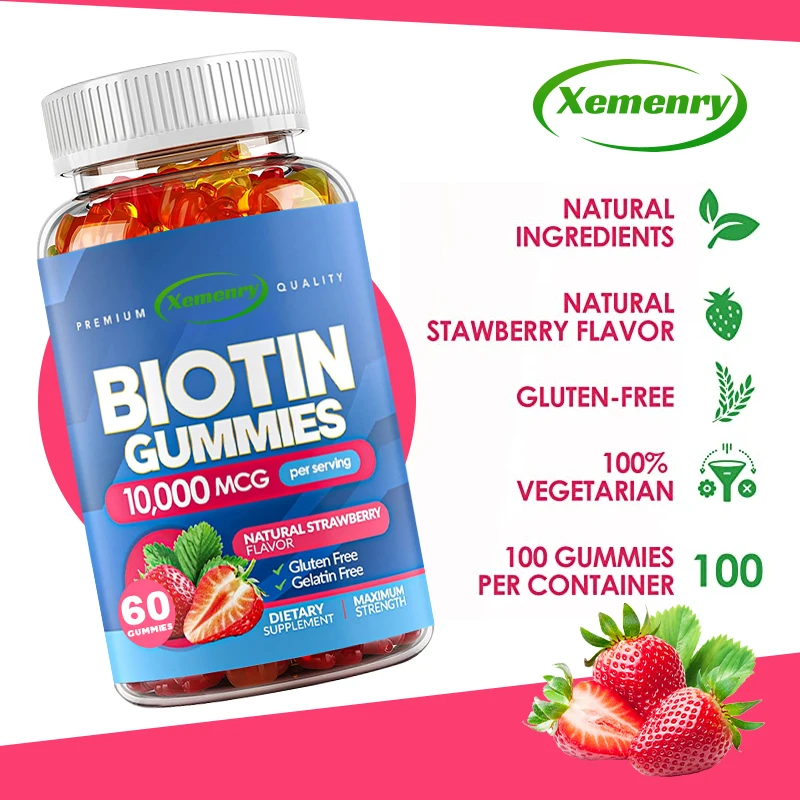Hair Care Gummies - Biotine Gummies - voor haargroei, huidverzorging,