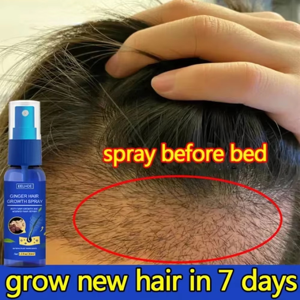 Hair Care Oil Serum - Snelle gember haar groeispray, wortelversterkend, tegen