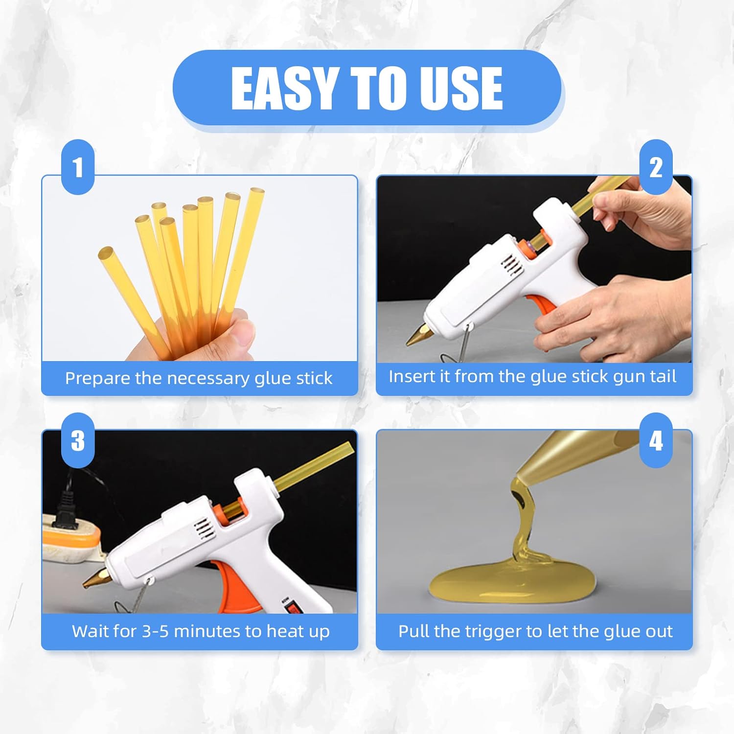 12 Stuks Keratine Lijm Sticks  - Glue Gun Hair recensie en prijs