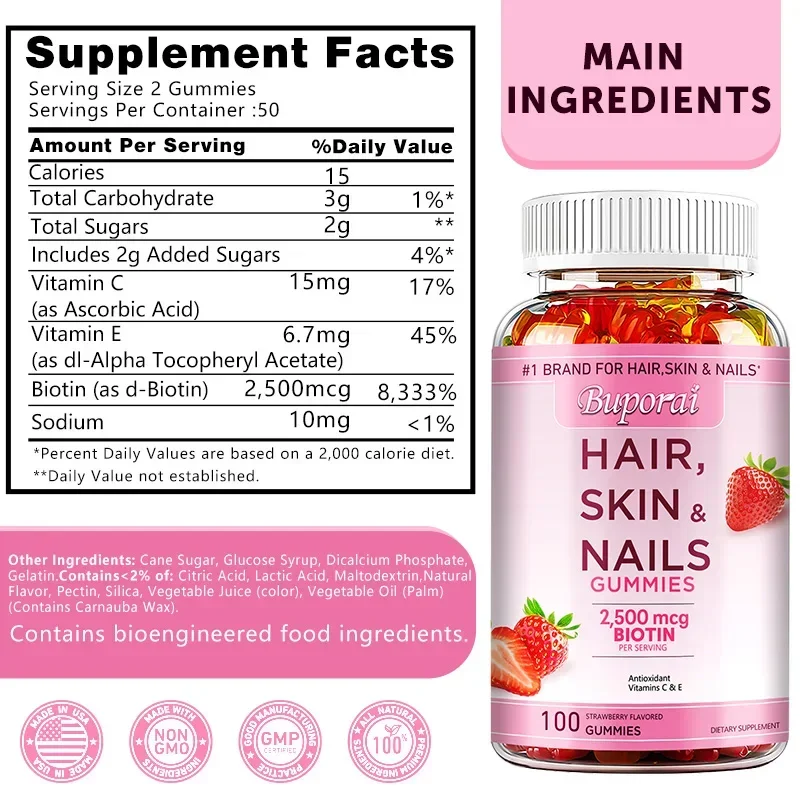 Gummies voor haar, huid en nag - Hair Care Gummies recensie en prijs