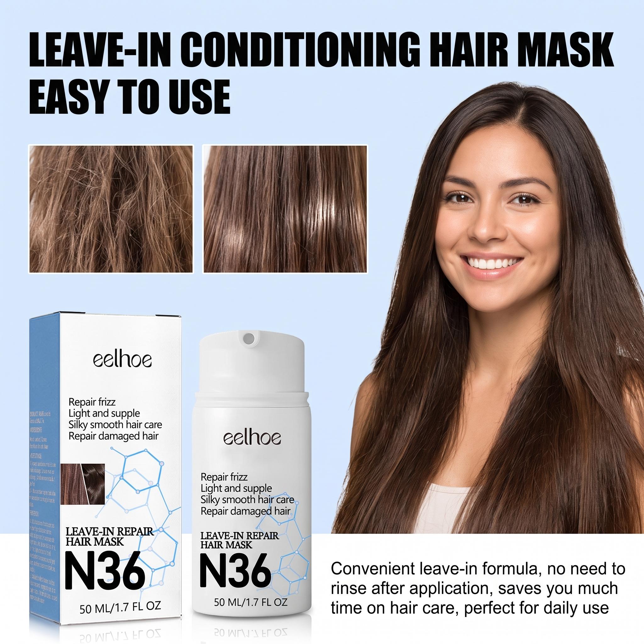 Leave-in reparatie haar masker - Hair Care Keratin recensie en prijs