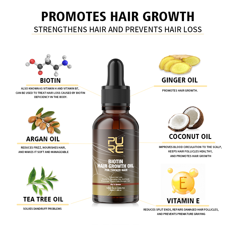 PURC Biotine Haargroei Olie Sh - Hair Care Frizzy Hair recensie en prijs