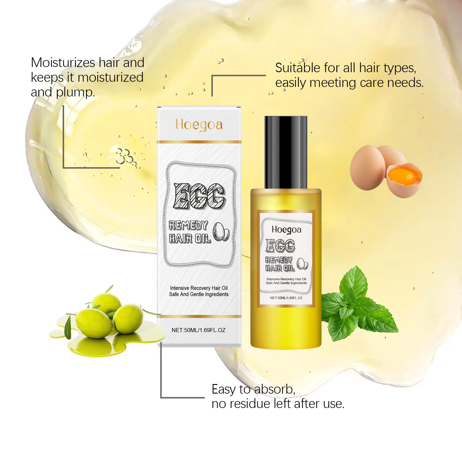 Ei Remedie Haarolie Herstellen - Hair Care Frizzy Hair recensie en prijs