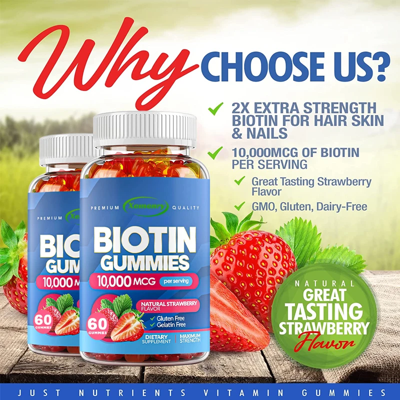 Biotine Gummies - voor haargro - Hair Care Gummies recensie en prijs