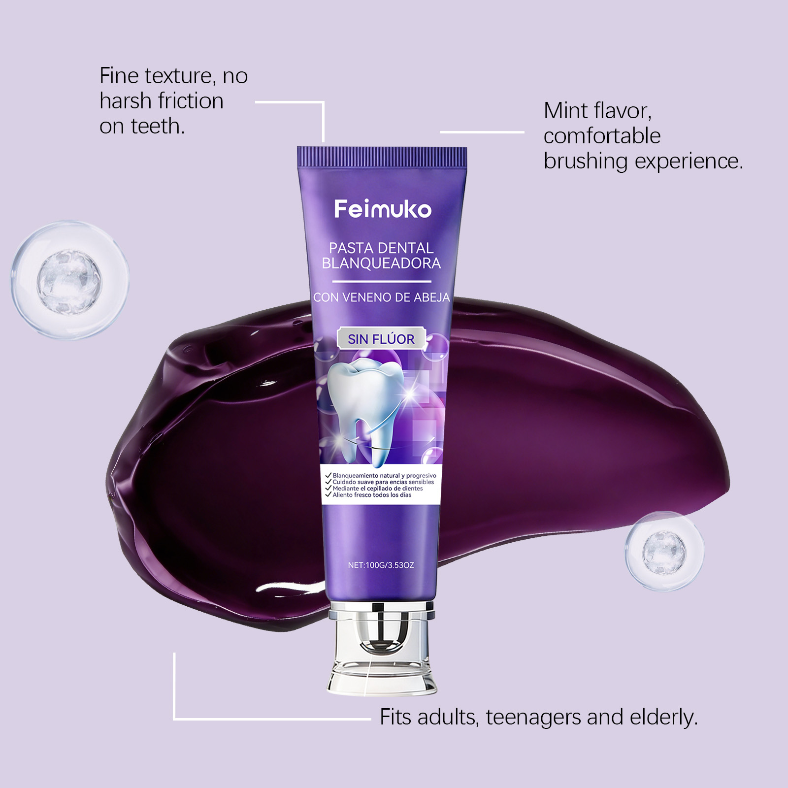 Bijenvenum Paarse Tandpasta Hy - Purple Toning Shampoo recensie en prijs