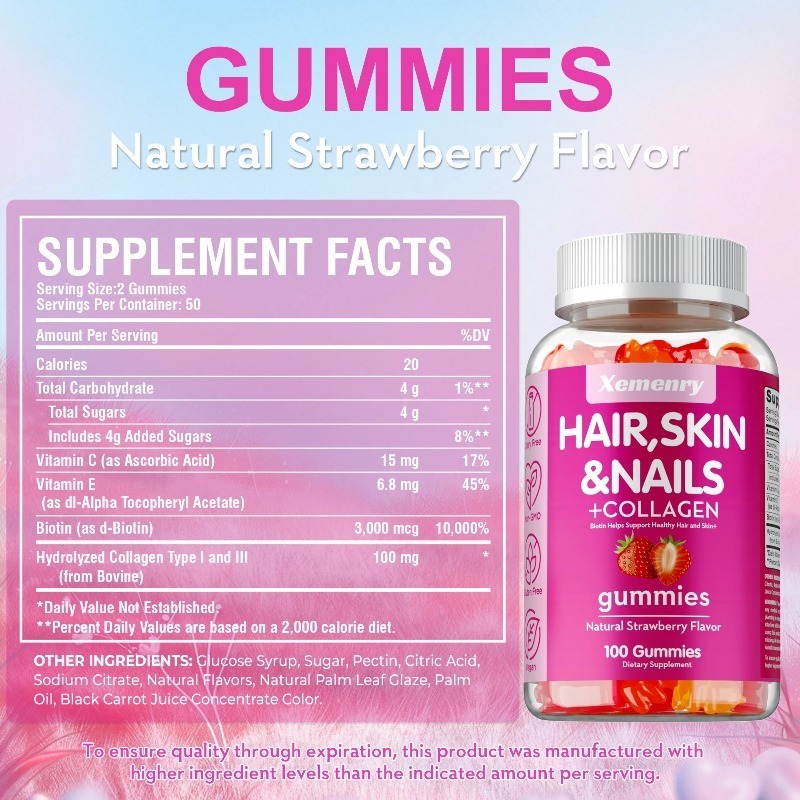 Gummies voor haar, huid en nag - Hair Care Gummies recensie en prijs
