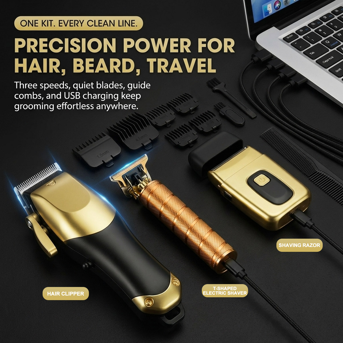 3-in-1 draagbare haar knipset, - Hair Care Barber recensie en prijs