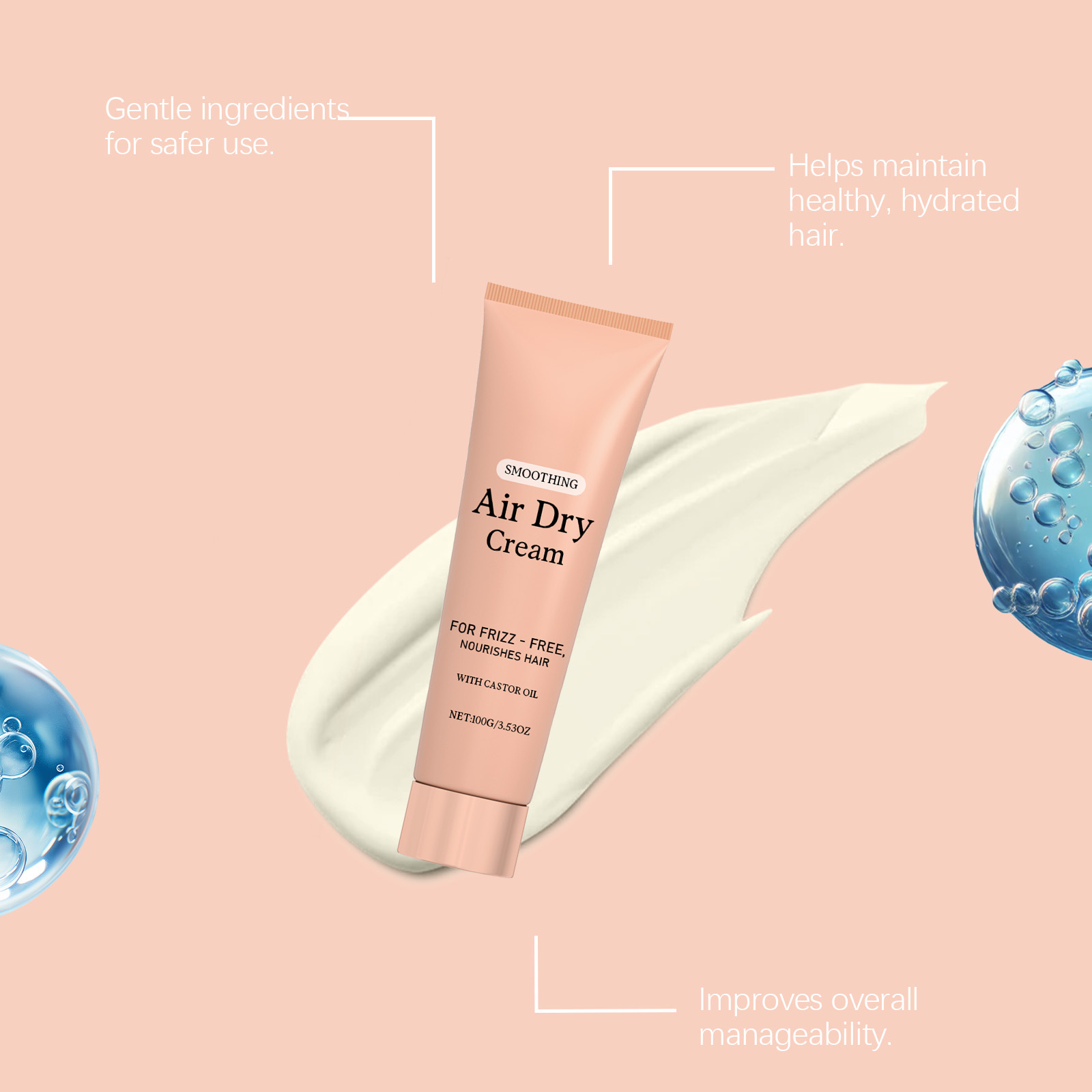 Air Dry Smoothing Hair Cream A - Hair Care Frizzy Hair recensie en prijs
