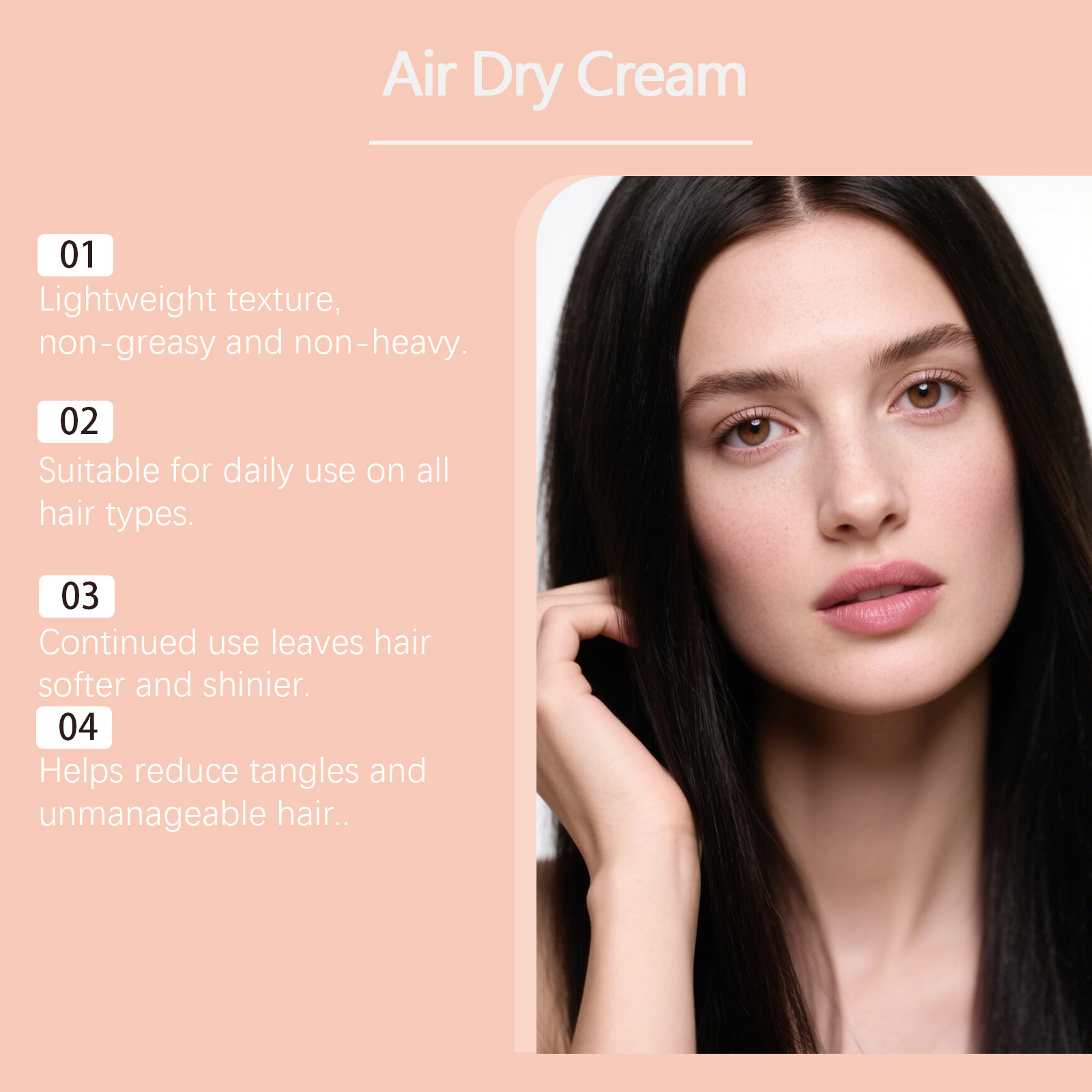 Air Dry Smoothing Hair Cream A - Hair Care Frizzy Hair recensie en prijs