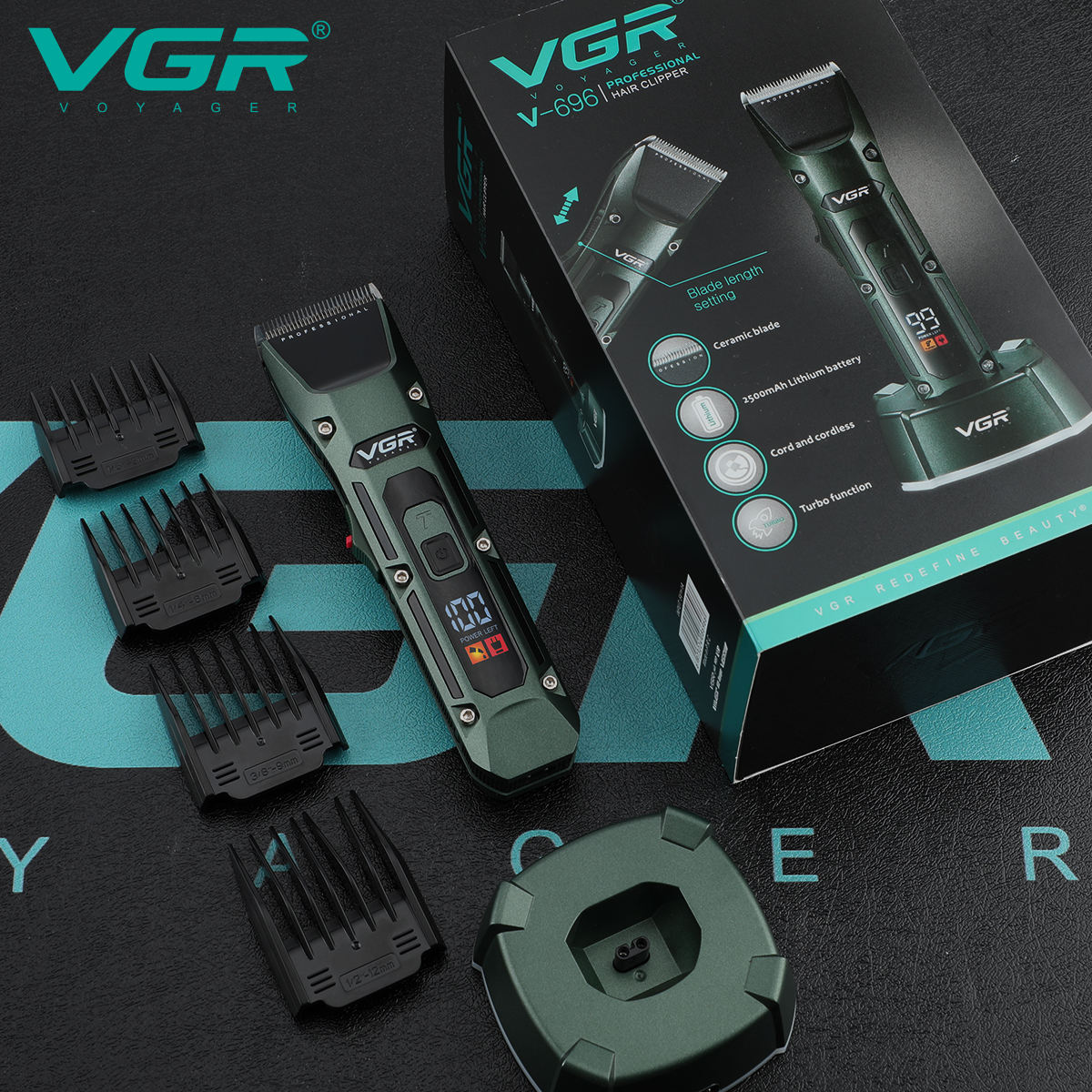 VGR V-696 Nieuwe metalen popul - Hair Care Barber recensie en prijs